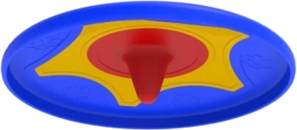 Bama Pet Trotto Disk Hondenspeelgoed 24.5x4.5 cm Blauw/Geel/Rood foto 2