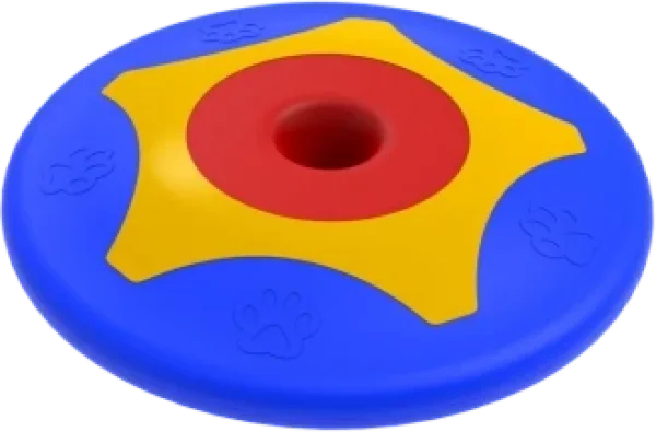 Bama Pet Trotto Disk Hondenspeelgoed 24.5x4.5 cm Blauw/Geel/Rood foto 3